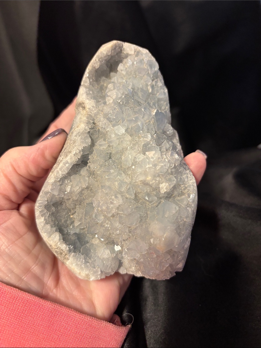 Crystal Celestite Geode Freeform standing